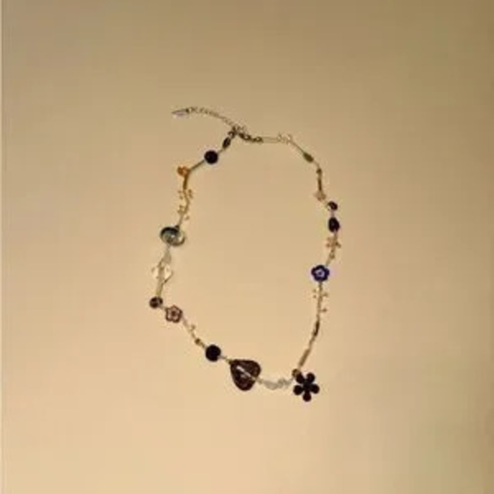 Bohemian beaded necklace?N973